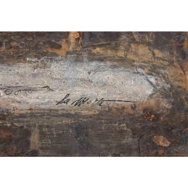 Contemporary Paolo La Motta, Landscape, Graphite on Paper on Wood, 1998 For Sale - Image 3 of 5