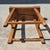 Brown Vintage Rustic Asian Hand-Hewn Elm Wood Saddle Seat Low Stool For Sale - Image 8 of 10