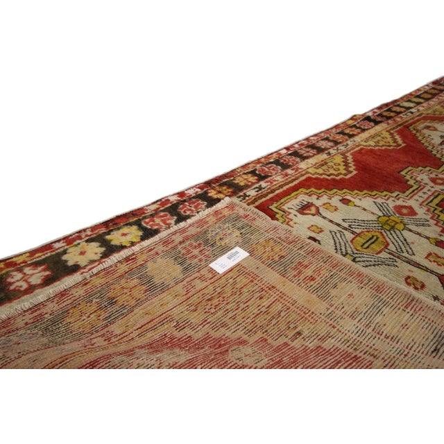 Mid 20th Century Vintage Turkish Oushak Rug Runner - 02'08 X 09'11 For Sale - Image 5 of 5
