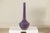 Late 20th Century Tall Artisan Ceramic Vase with Purple Glaze and Slender Neck For Sale - Image 5 of 18