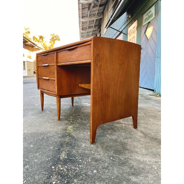 Kent Coffey Kent Coffey Cadence Writers Desk with Glass Top For Sale - Image 4 of 13