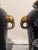 Wood 1970s Chinoiserie Black and White Cherry Blossom Tall Lamps With Gold Elephant Head Rings - A Pair For Sale - Image 7 of 11