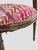 French Mahogany Square Back Chair Pair Pink Velvet Magenta Purple Petit Point For Sale - Image 14 of 17