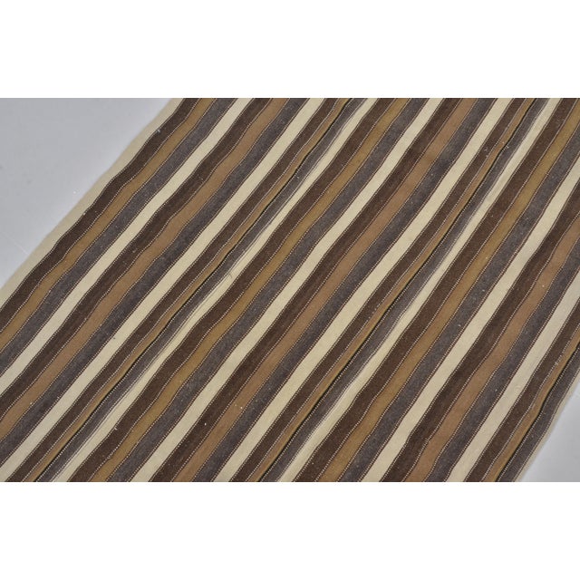 Vintage Anatolian Stripe Kilim Rug For Sale In Phoenix - Image 6 of 10