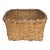 Antique American Splint Oak Square Basket, Late 19th Century For Sale