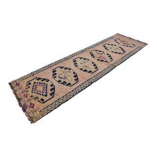 Anatolian Madalion Vintage Runner For Sale