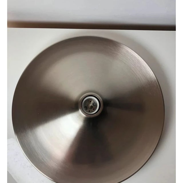 Early 21st Century Modernist Space Age UFO Disc Wall Light in Steel and Chrome, 1970s For Sale - Image 5 of 8