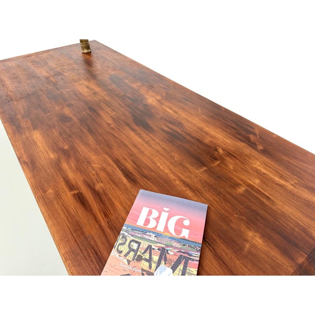 Oak Dining Table with Tapered Legs, 1970s For Sale - Image 10 of 18
