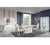 Casa Milano Vogue 10-Piece Luxury Dining Room Set – White & Gold High Gloss Collection For Sale - Image 4 of 6