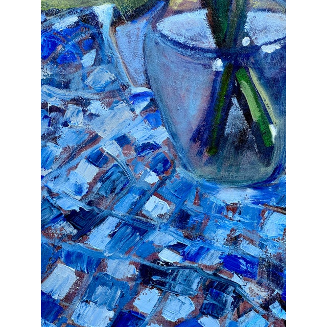 2020s Expressionist Still Life Daffodils Original Oil Painting Hartman For Sale - Image 5 of 11