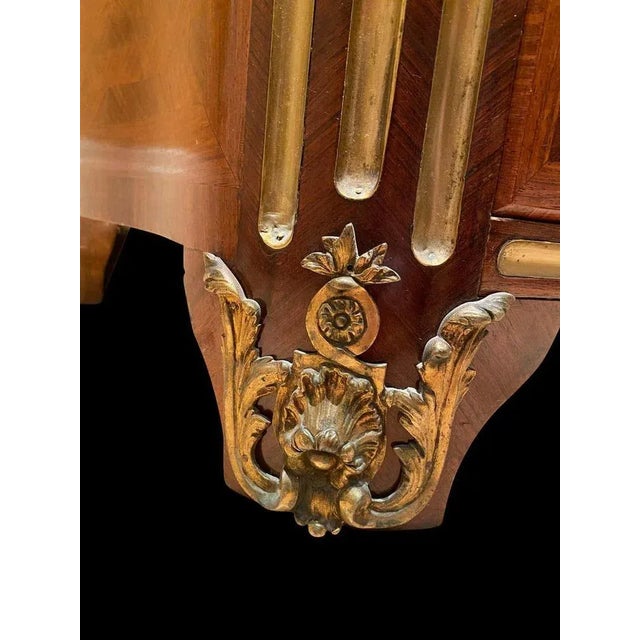 19th Century French Louis XV Kingwood, Tulipwood and Ormolu Chest of Drawers For Sale - Image 8 of 16