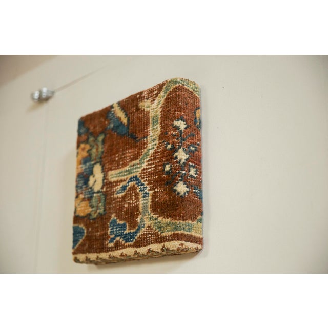 Decorative Cork Board Antique Ziegler Mahal Rug Fragment Art For Sale In New York - Image 6 of 16