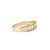 Modern 18k Yellow Gold 0.58ct Baguette Diamond Half Eternity Band Ring, Size 4.75 For Sale - Image 3 of 8