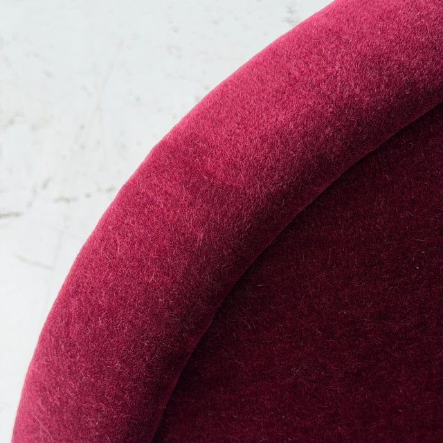 Brickel Associates 1980s Cartouche Chairs by Ward Bennett for Brickell Associates in Mohair For Sale - Image 4 of 11