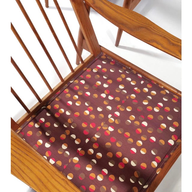 Mid-Century Modern Scandinavian Teak Sculpted Arm Lounge Chairs - Pair For Sale In Atlanta - Image 6 of 7