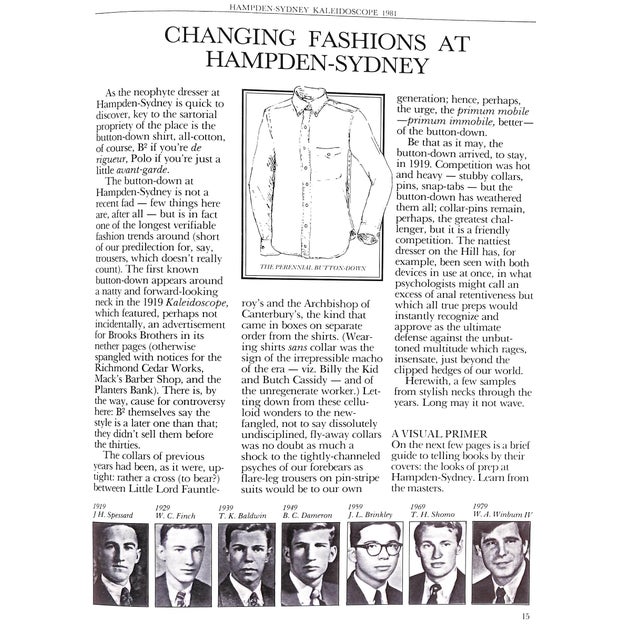 "The Official Preppy Yearbook Hampden-Sydney College Kaleidoscope" 1981 Birnbach, Lisa [Edited By] For Sale - Image 14 of 18