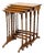 Nesting Coffee Tables in Walnut, 1920, Set of 4 For Sale