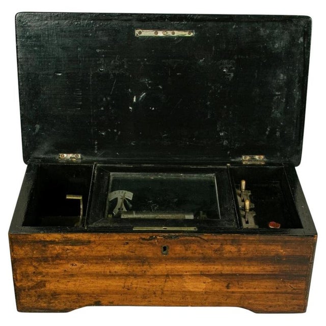 Wood Antique Swiss Four-Air Mandoline Music Box with Zither Attachment, 1890 For Sale - Image 7 of 7