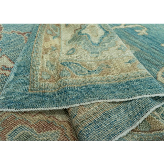 Turkish Oushak Old Wool Rug 10' x 13'7" #20000 For Sale In Houston - Image 6 of 8
