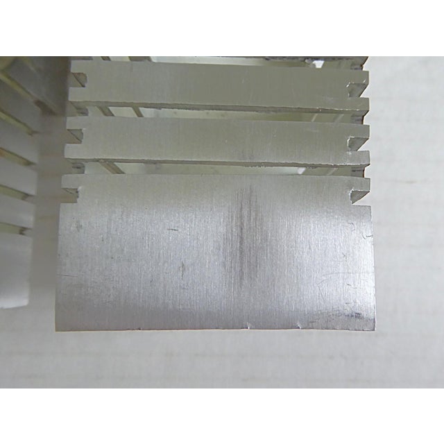 Multiples 1960s Mid Century Minimalist Space Modern Aluminum European Sconces - 3 Available For Sale - Image 14 of 15