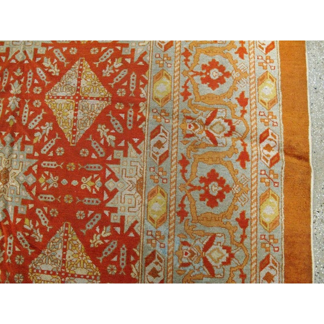 Textile Galerie Shabab Early 20th Century Indian Amritsar Carpet For Sale - Image 7 of 10