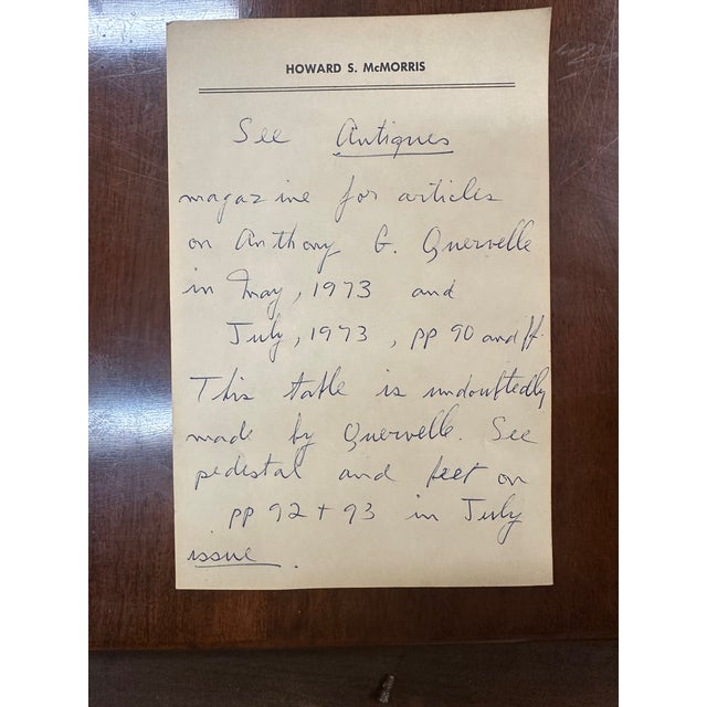 Anthony Querville Drop Leaf Mahogany Table W/Acanthus Leaves Circa 1845 For Sale - Image 12 of 12