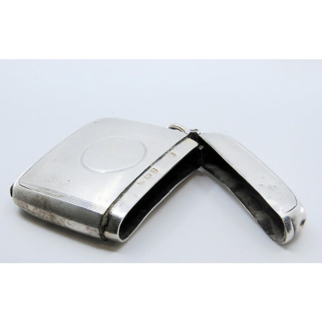 Silver Matchbox with Engravings For Sale - Image 4 of 11
