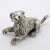 Vintage Italian Handmade Genuine Silver Cub Lion Detailed Figurine Miniature For Sale - Image 6 of 11