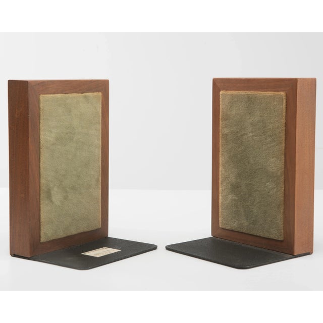 1970s Marshall Studios Gordan Jane Martz Tile Walnut Bookends Mid Century For Sale - Image 5 of 12