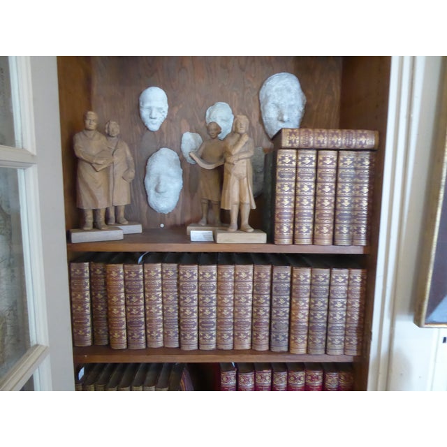 Antique Leatherbound Works of Sir Walter Scott - Set 22 For Sale - Image 4 of 4