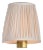 Visual Comfort Signature 4" Pleated Champagne Silk Shade For Sale
