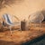 Retro Ring White Iron Outdoor Chair For Sale - Image 4 of 4