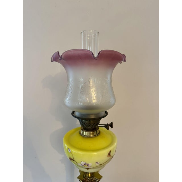 Large Antique Victorian Table Lamp, 1860 For Sale - Image 6 of 8