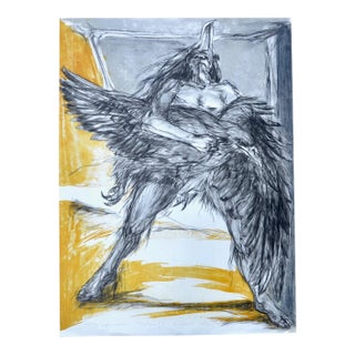 Daniel Owen Stolpe Lithograph 'The Eagle Catcher' 1980 For Sale