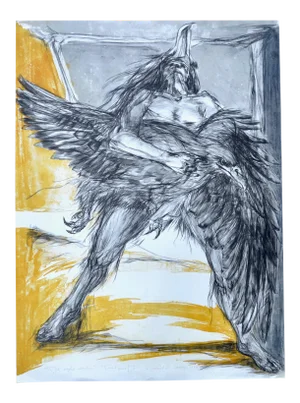 Daniel Owen Stolpe Lithograph 'The Eagle Catcher' 1980