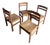 Rustic Wood Dining Chairs, Europe, 1970s, Set of 4 For Sale