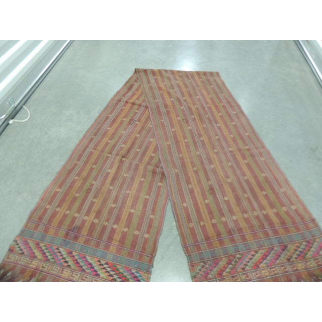 Vintage Asian Tent Banners With Hand-Knotted Fringes. For Sale - Image 4 of 4