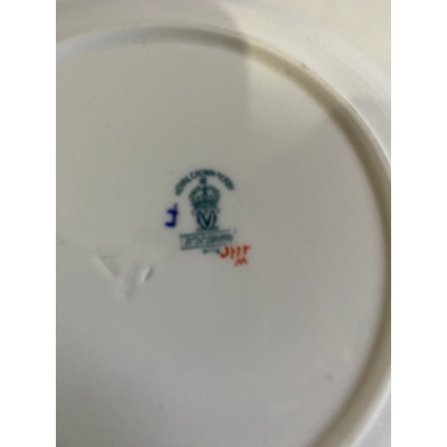 19th Century Blue and White Worcester Fine Porcelain Cup and Saucer Set- 2 Pieces For Sale - Image 6 of 7