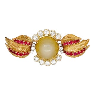 Contemporary Brooch Made With Found Pieces For Sale