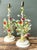 Vintage Floral Bouquet Tole Table Lamps - Pair For Sale - Image 16 of 18