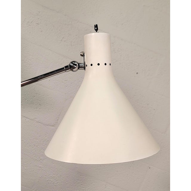 Arteluce Single-Arm White Adjustable Floor Lamp For Sale - Image 11 of 12