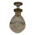 Vintage Frosted Glass Decanter With Sterling Silver Overlay For Sale