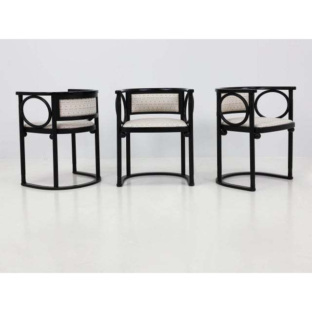 Fledermaus Cabaret Chairs by Josef Hoffmann for Wittmann, Austria, 1907, Set of 3 For Sale - Image 11 of 11