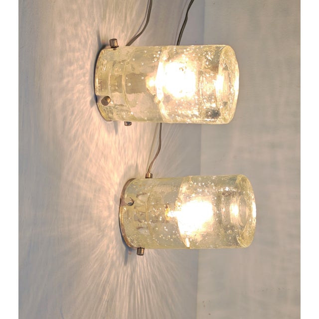 Murano Glass Wall Lamps by Albano Poli for Poliarte, 1960, Set of 2 For Sale - Image 3 of 15