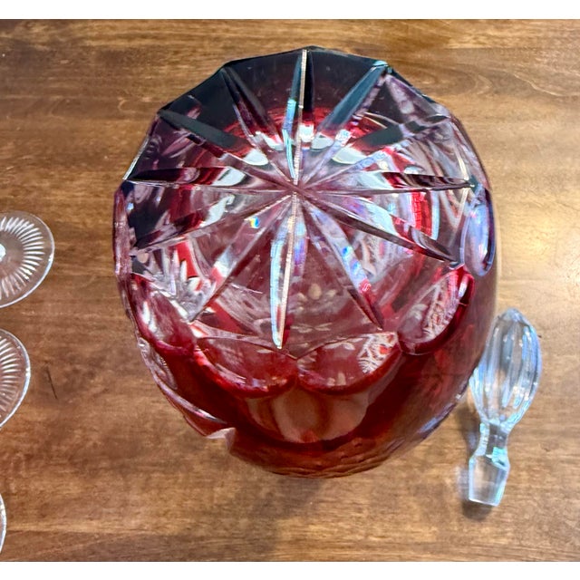 Nachtmann Traube Crystal Decanter and Wine Glasses - 7pcs For Sale - Image 4 of 12