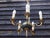 Empire Style Bronze Chandelier with Green Lacquered Bowl, 1950s For Sale - Image 14 of 18