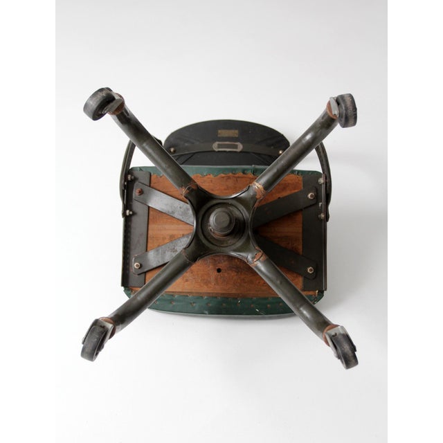 Metal Vintage Industrial DoMore Swivel Office Chair For Sale - Image 7 of 14