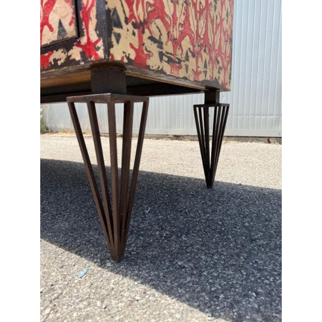 Andalusian Chest of Drawers in Painted Iron, 1930s For Sale - Image 15 of 16