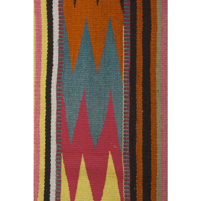 Textile Turkish Colorful Kilim Rug 2'12" X 4'11" For Sale - Image 7 of 12