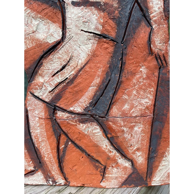 Terra Cotta Four-Sided Figural Terracotta Sculpture For Sale - Image 8 of 9